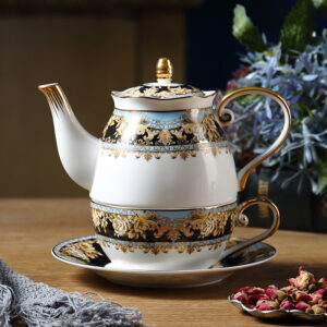 Vintage English Tea for One Set Bone China Teapot