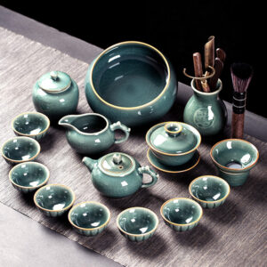 Watermelon Chinese Gongfu Tea Set Jingdezhen Celadon