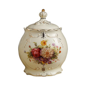 Hibiscus Tea Caddy Vintage Loose Tea Tin