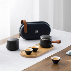 Upscale Japanese Travel Tea Set Ceramic