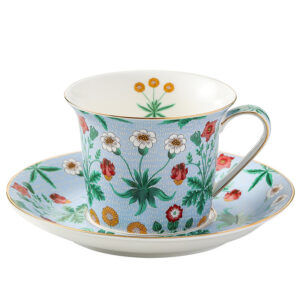 Floral Tea Cup and Saucer Set Porcelain