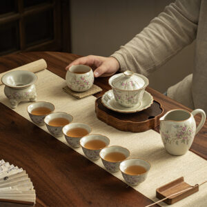 Peach Branch Porcelain Chinese Kung Fu Tea Set
