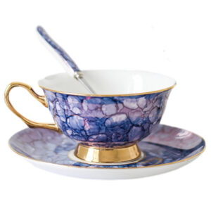 Luxury Tea Cup and Saucer Set Bone China