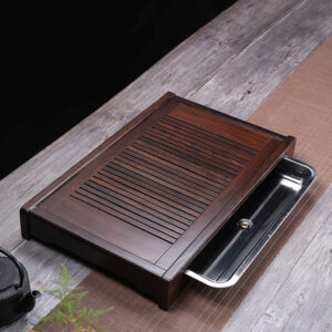 Drawer-type Tea Tray with Water Storage and Drainage
