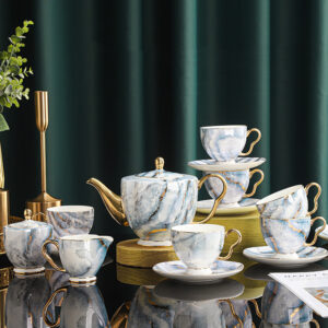 Exquisite English Tea Set Bone China Teapot Set 15 Pieces
