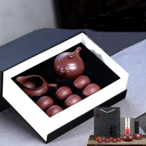 Cloud Chinese Yixing Tea Set Handcrafted Zisha Teapot Cup Set