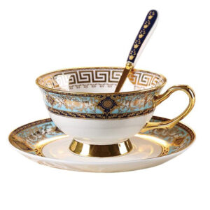 Bohemian Tea Cup and Saucer Set Bone China