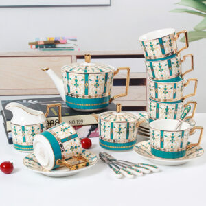 Time English Tea Set Bone China Teapot Set